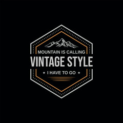 Vintage, Outdoor and Adventure typography t shirt design