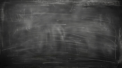 Аbstract texture of chalk rubbed out on blackboard or chalkboard background dark wall backdrop or learning concept