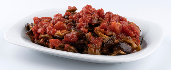 fried eggplant with tomato sauce