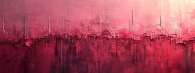 Red and Pink Colors Painting on a Wall