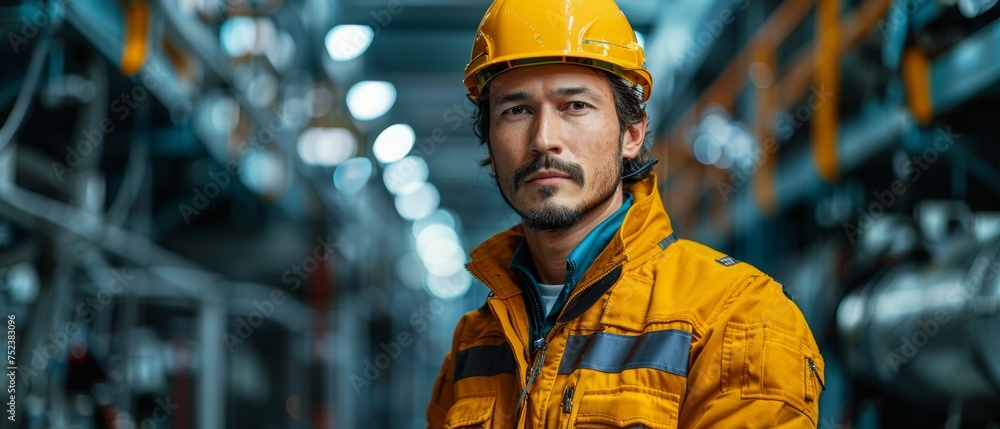 Aufkleber Welding robotics and digital manufacturing operation managed by an engineering manager using real-time monitoring software in an intelligent factory. The manager controls the automation robot arms