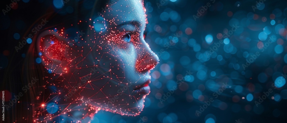 Poster technology and human interaction. ai network (artificial intelligence).