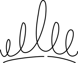 Hand drawn crowns set