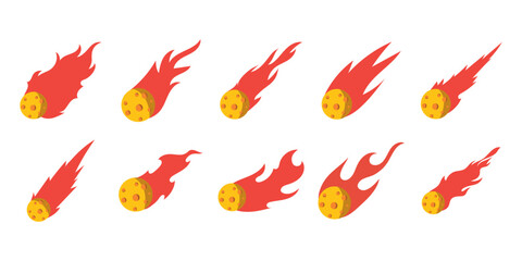 Flying Meterior Illustration