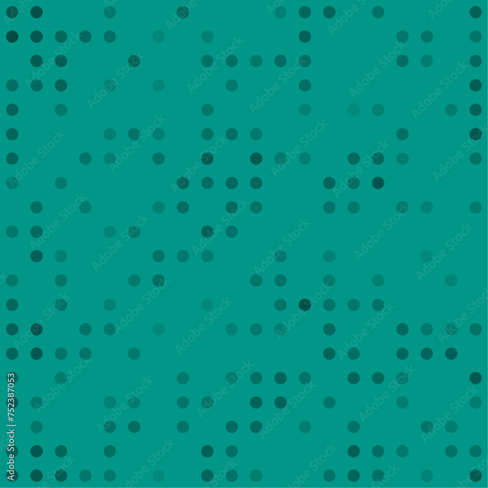 Poster abstract seamless geometric pattern. mosaic background of black circles. evenly spaced shapes of dif