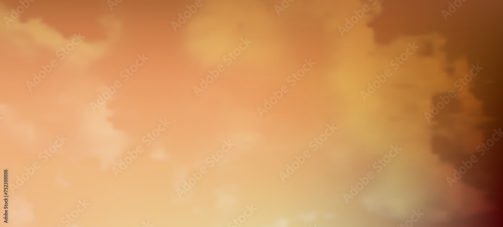 Poster modern colorful gradient background with clouds