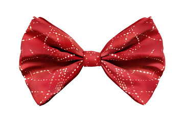 red bow isolated on Transparent/white background 