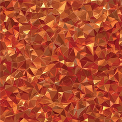 Dark Orange vector abstract polygonal pattern. 
