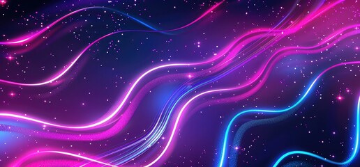 Obraz premium abstract fluid iridescent holographic curved wave in motion colorful, gradient design background