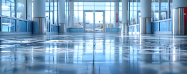 Background of immaculate shining floor organized hygienic fresh and spotless. Concept Floor Cleaning, Hygiene Maintenance, Spotless Surfaces, Shiny Floor, Fresh Environment