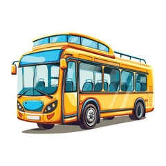 Obraz na płótnie Canvas Vector a bus on white background vector illustration isolated on background
