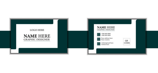 double sided modern business card design