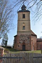 Naklejka premium Historische Kirche in Ketzür im Havelland, Mark Brandenburg