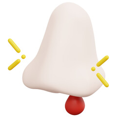 nose bleeding 3d render icon illustration