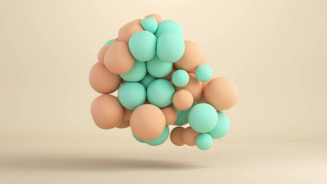 Colorful Floating Balls 4k Animation
