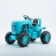 tractor  toy isolated on white