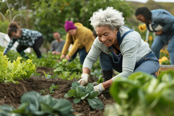 Fototapeta premium Community Garden Volunteering