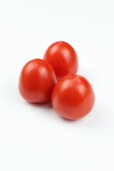 tomatoes on a white background