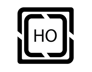 HO logo design template vector. HO Business abstract connection vector logo. HO icon circle logotype
