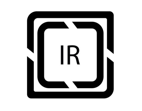IR logo design template vector. IR Business abstract connection vector logo. IR icon circle logotype

