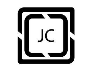JC logo design template vector. JC Business abstract connection vector logo. JC icon circle logotype
