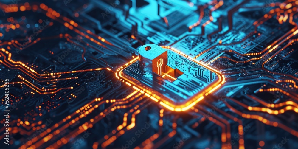 Poster Signifies data protection, cryptographic keys, and secure communication