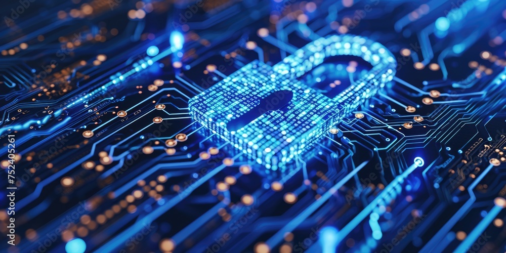 Poster Signifies data protection, cryptographic keys, and secure communication