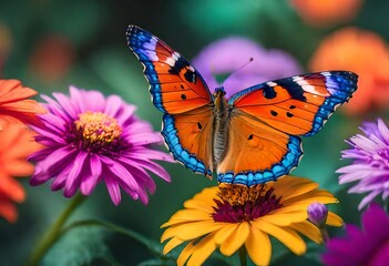 Obraz premium butterfly on flower