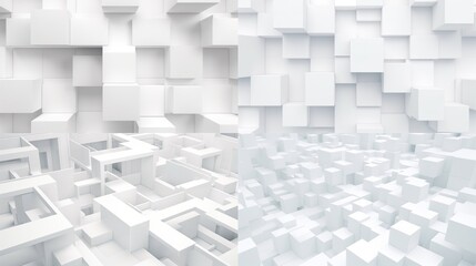 Abstract 3d rendering CubesSeamless Background.