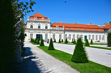 Fototapeta na wymiar Baroque Belvedere Palace in Vienna