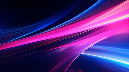 Fototapeta na wymiar abstract background with lines, Abstract light fast motion blur background, futuristic technology glowing speed lines scene. blue pink neon on black background