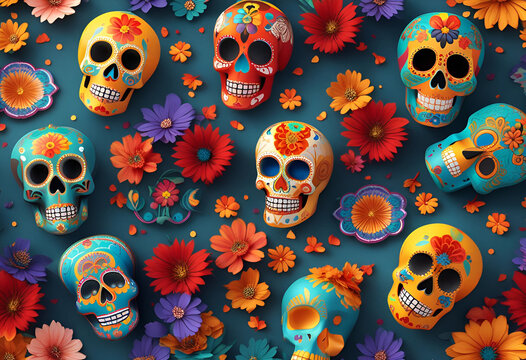 dia de los muertos - day of the dead Mexican culture