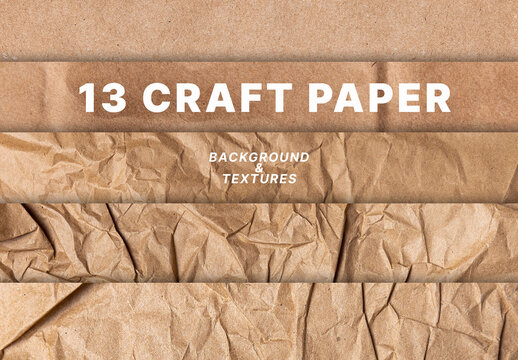 13 Craft Paper Background Texture Overlay