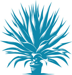 illustration of a agave palm