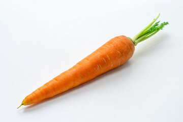carrots on a table Isolated on white background 