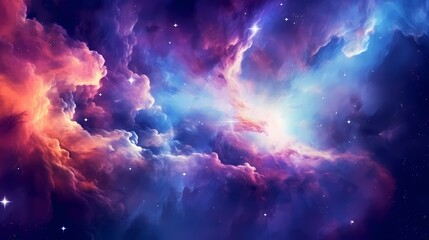 Galactic Space. Vivid colors of the universe.