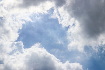 Obraz premium Natural blue sky with cloud and texture background