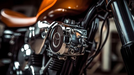 Close Up Motorcycle