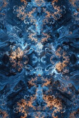 Fototapeta na wymiar Background Texture Pattern in the Style of Futuristic Fractal Lace - Intricate lace patterns inspired by fractals, emphasizing futuristic designs created with Generative AI Technology