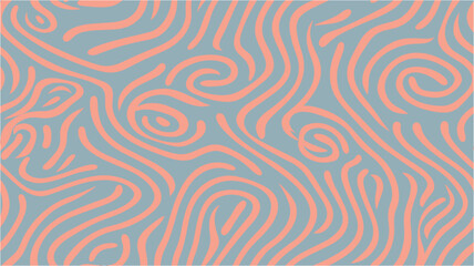 Diagonal wavy stripes. Color of the year. Seamless. Abstract background. Vector. Seamless pattern.Living coral. Colorful pattern. Simple background with contour line pattern.