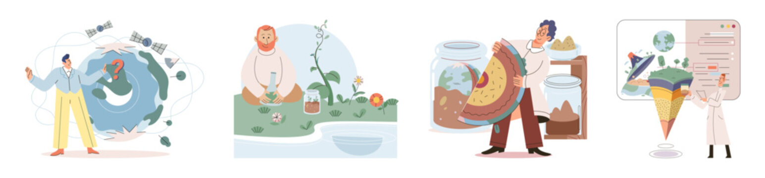 Earth care. Vector illustration. Saving planet demands paradigm shift towards sustainable practices Supporting eco friendly initiatives strengthens our global environmental resilience Our planet Earth
