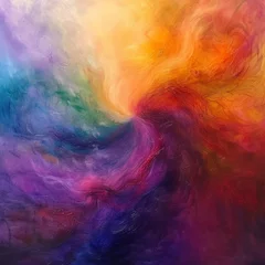 Behang Mix van kleuren abstract watercolor background