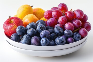 breakfast with a fresh fruits bowl advertising food photography
