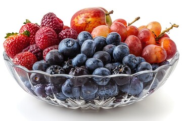 breakfast with a fresh fruits bowl advertising food photography