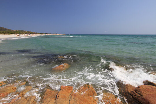 The beautiful beach of Berchida in Siniscola in Sardinia, Italy