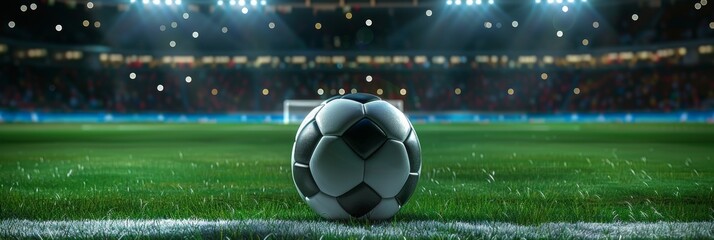 Naklejka premium Blurred sports background for dynamic advertising with text space, ideal for marketing campaigns.