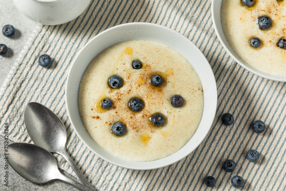 Sticker Traditional Healthy Breakfast Wheat Porridge