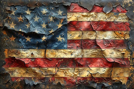 beautiful american flag backgrounds, in the style of textured canvas, poster, war photography, national geographic photo, wallpaper. generative AI