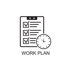 work plan icon , business icon