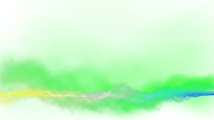 Waves of colored particles look like smoke, clouds or fog, transparent background - 752434418